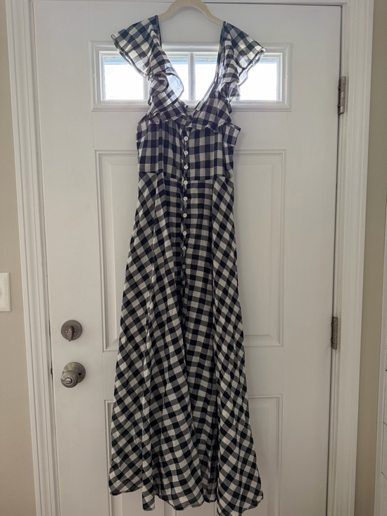 J. Crew Dresses & Skirts - J. Crew Black & White Gingham Shirt Dress